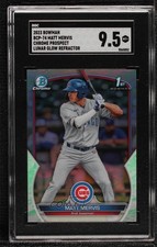 2023 Bowman Chrome Prospects Lunar Glow Refractor Matt Mervis SGC 9.5 Mint+ 0v5t