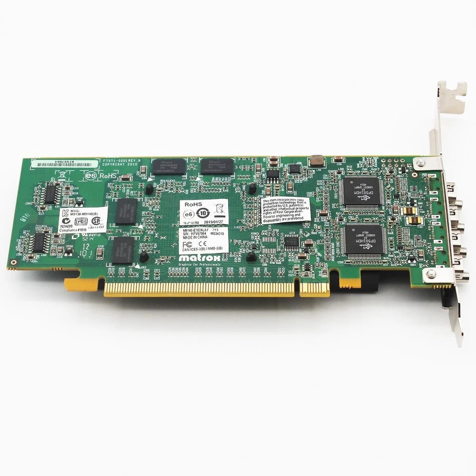 Graphics Card 4 Video Monitor Outputs 4 X Mini-DP Matrox M9148 1GB LP X16 - Image 4 of 4