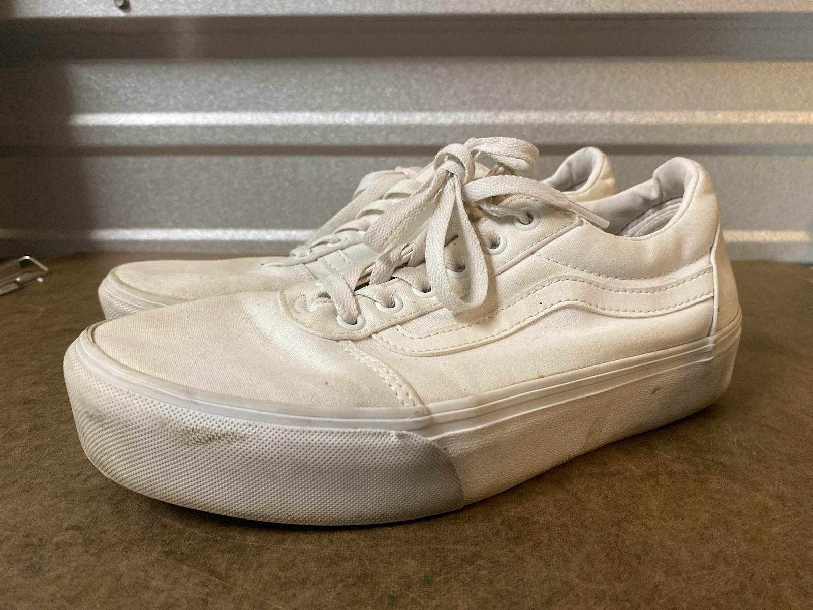 Vans Old Skool Stackform Platform Thick soles Whi… - image 3