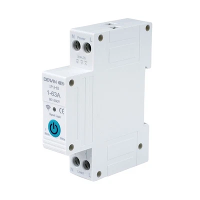 DEWIN 63A Tuya WiFi Stromzähler Leistungsmesser Energiemonitor DIN-Schiene Smart