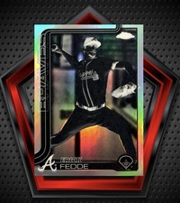 Erick Fedde *Negative Refractor* 2025 Topps Chrome Update #USC89 Braves MLB