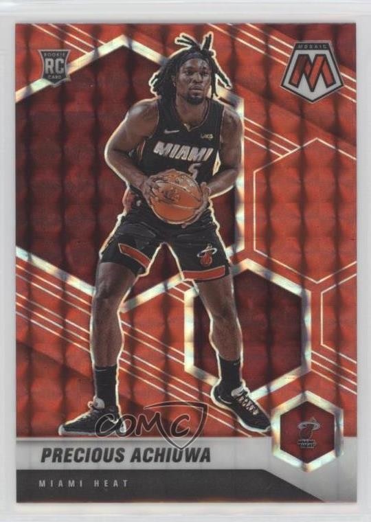 2020-21 Panini Mosaic Red Prizm Precious Achiuwa #215 Rookie RC 6f7