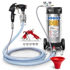 Putzmaschine 18L 4,9 Bar Druckluft Agrekom + 2 Profi-Pistolen f&uuml;r Wand & Decke