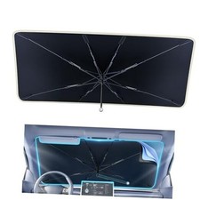 2025 Upgraded Car Windshield Sun Shade Umbrella 61"x 34" Large 61"L  34  W 