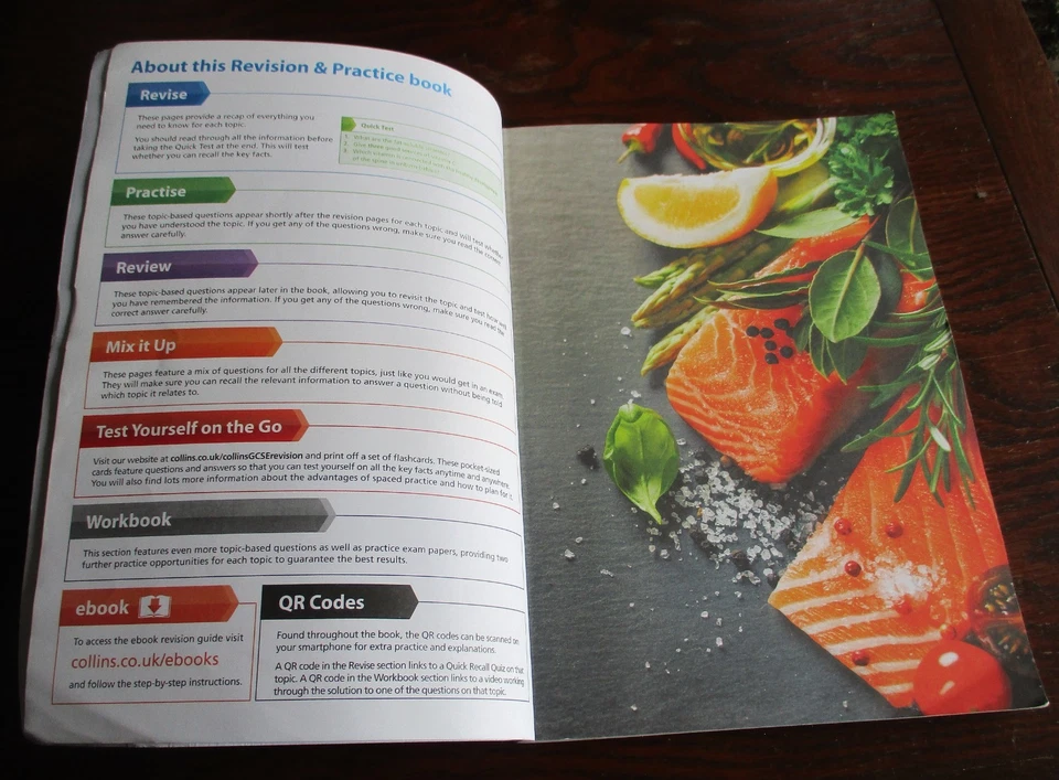AQA GCSE 9-1 Food Prep & Nutrition Complete Revision & Practice + extra book - Image 2 of 4