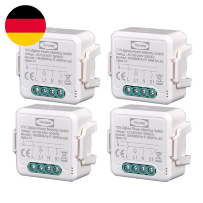 Yueyang Zigbee Schalter 16A Mit Elektrischem Verbrauchsmessgerät, Relais Power M