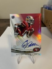 2013 Topps Platinum Autographed Rookie Refractors Quinton Patton #A-QP 49ers RC