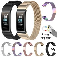 Per Huawei Band 3/3 Pro/4 Pro Acciaio Inox Cinturino Orologio Milanese Cinturino