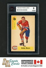 1958-59 PARKHURST HOCKEY #8 DICKIE MOORE KSA 8 (NMM)