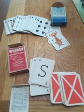 Playing Cards (2)Wordex 1938 word Game.and The New Bond Playing Cards