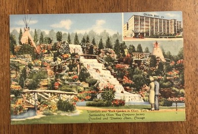 Olson Rug Co. Waterfalls & Rock Garden Chicago, Illinois (WP18)