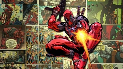 Marvel deadpool superhero Custom Gaming Mat Desk 5894