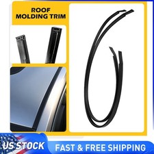 2x Roof Drip Molding Trim Left Right Side Black For Toyota Camry Hybrid 12-17