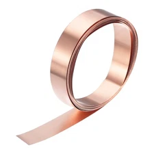 Copper Sheet Roll 2000x10x0.1mm Pure Copper Strip Copper Flashing