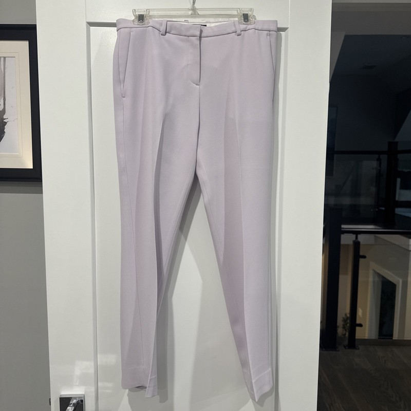 Theory Women’s Size 6 Lavender Lilac Tailored Ankle Dress Pants Career