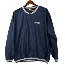 VINTAGE Lee Penn State Windbreaker Mens L Navy Pullover USA Made Nittany Lions