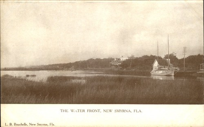 #ad New Smyrna Florida FL Water Front c1905 UDB Vintage Postcard $14.79