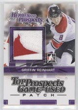 2013 ITG Heroes and Prospects Top Game-Used Black /30 Griffin Reinhart Patch 2d8