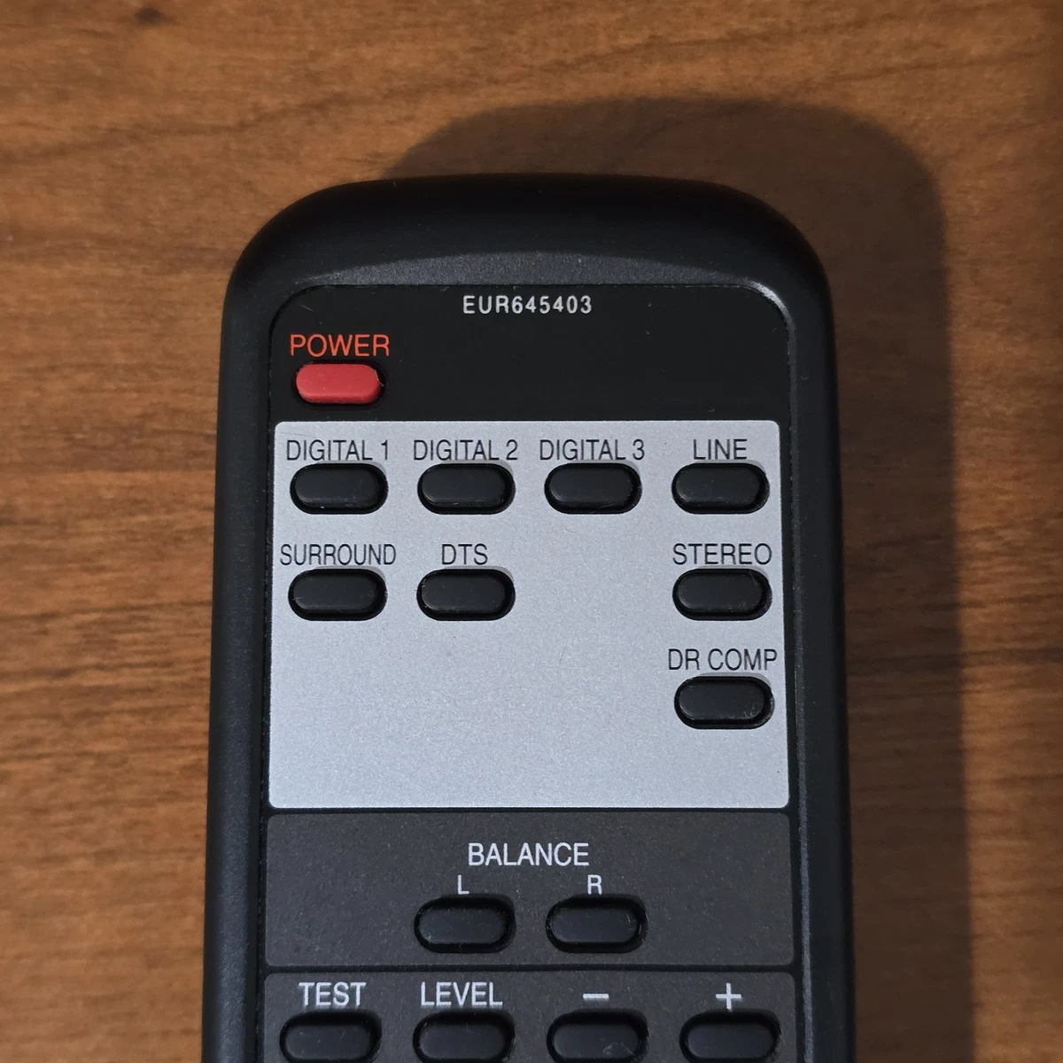 Mando a distancia original Technics modelo EUR645403 para sistemas de procesador envolvente digital