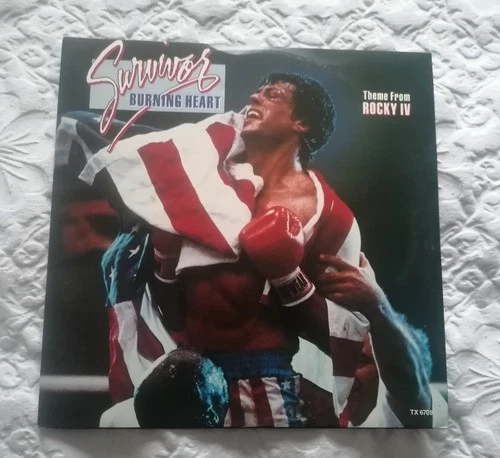 Survivor -  Burning Heart- (Rocky IV) - 12 Inch Single 1985. Fully Play Tested