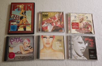 Pink Musik CDs 5x Misunderstood Iam not Dead Try This DVD 1x  Funhouse Tour