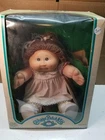 Vintage Cabbage Patch Kid Doll 1982 Coleco In Box & Birth Certificate Brown Hair