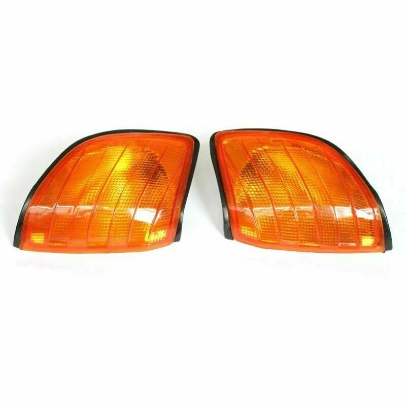 Pair Euro Style Amber Corner Signal Light for 92-98 Mercedes Benz S Class W140 - Imagem 3 de 4