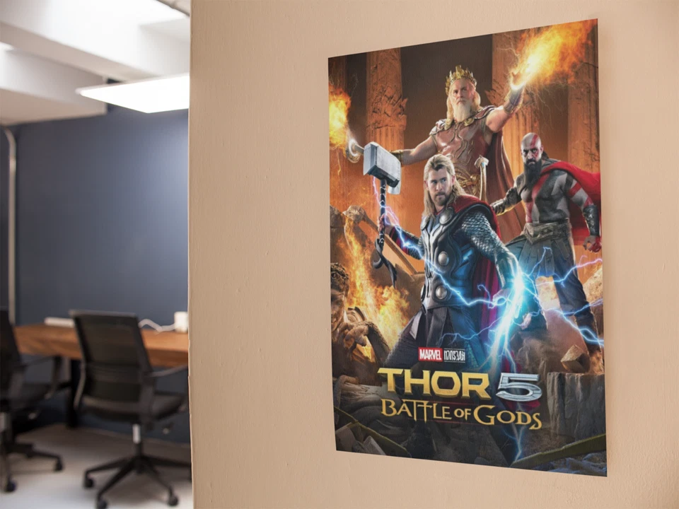 Calcomanía de vinilo de pared de película THOR 5 Batalla de los Dioses póster impresión adhesivo extraíble Foto 4 de 4