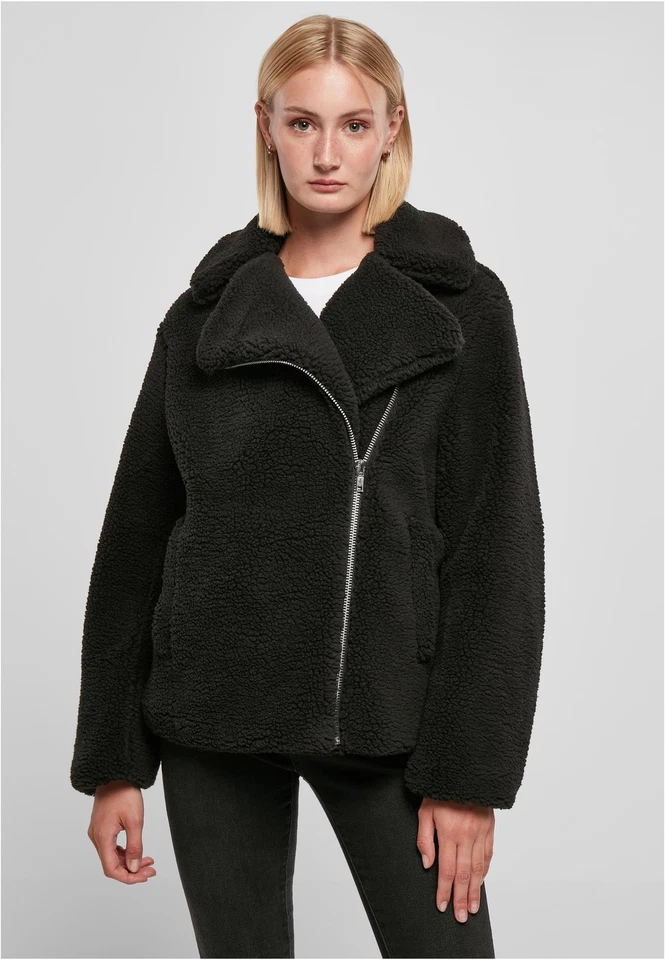 Ladies Sherpa Biker Jacket Damen Sherpa-Bikerjacke | Urban Classics | TB5433 - Bild 1 von 1