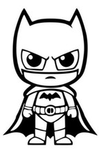 1x  BATMANN Autoaufkleber Sticker 15x10,5cm Film Lustig Motorrad Tuning Racing