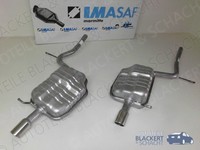 Imasaf Auspuffset Endtopf Links+Rechts FüR Audi A4 Quattro 1.8 T B6/B7 2000-2008
