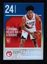 2018-19 Panini Chronicles Rookies Platinum 1/1 Anfernee Simons #537 1j6