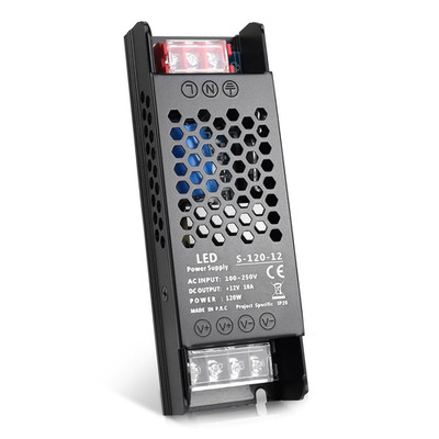 12V 10A 120W Universal Regulated Switching Power Supply, 100-250V AC to 12V DC C