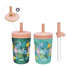 Zak Designs Disney Lilo and Stitch Kelso Tumbler Set, Leak-Proof Screw-On Lid...
