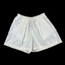 Patagonia Women's Vintage White Cotton Nylon Elastic Waist Shorts USA 10