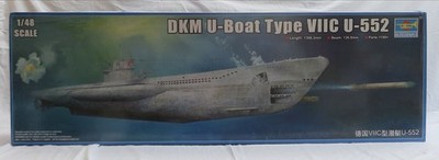 Trumpeter 1:48 06801 DKM U-Boat Type VIIC U-552