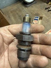 Antique Rare Early Visible Glass Sparkplug Spark Plug Auto Motorcycle Parts Usa