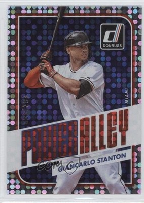 2016 Panini Donruss Power Alley Disco 88/299 Giancarlo Stanton #PA6 0j6