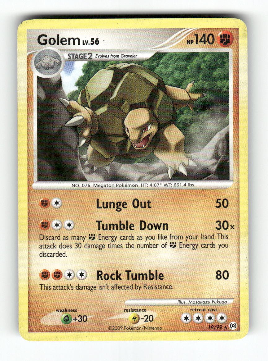 Golem - 19/99 - Arceus - Pokemon - Rare - MP