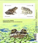 CANADA 2024 Souvenir Sheet #3420 Endangered Frogs - Unused