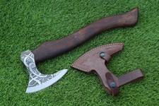 HAND FORGED Carbon Steel Hatchet Viking AXE, Tomahawk Axe, battle ready Axe 660