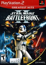 Star Wars: Battlefront 2 (PlayStation 2 DISC+CVR ART+MANUAL***NO CASE*VG
