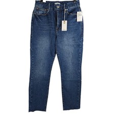 Good American Good Classic Raw Hem Jeans 8/29 NWT