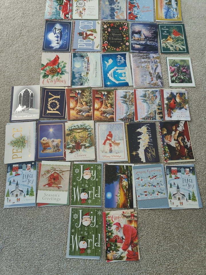 Lote de 35 ~ Mixtas ~ Fiestas Navidad Felicitaciones Postales Foto 3 de 4