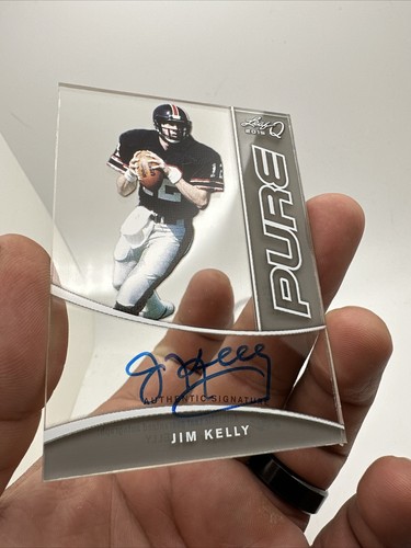 2015 Leaf Q Pure Autographs #PA-JK1 Jim Kelly Glass Auto HOF - Picture 4 of 6