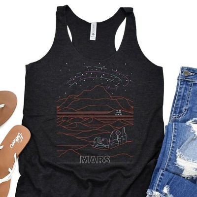 Visit Mars National Park Women's Tank Top - Retro NASA Racerback Tank