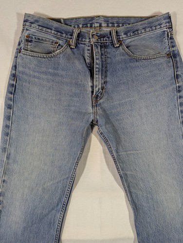 Levi's Jeans Mens 34X34 Regular Fit Straight Leg Mid Rise Denim Blue 100% Cotton - Picture 2 of 12