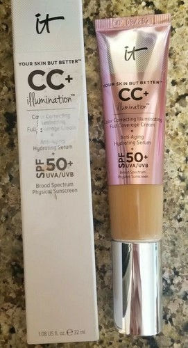 IT COSMETICS ☆CC+ Illumination Full Coverage Cream in DEEP☆ AUTHENTIC NEW