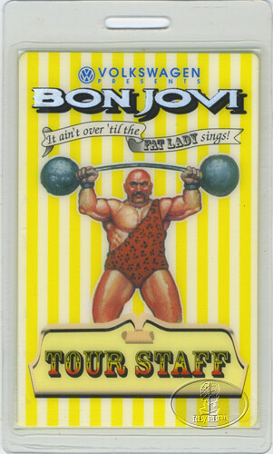 BON JOVI 1996 These Days Laminated Backstage Pass Staff - Picture 1 of 1