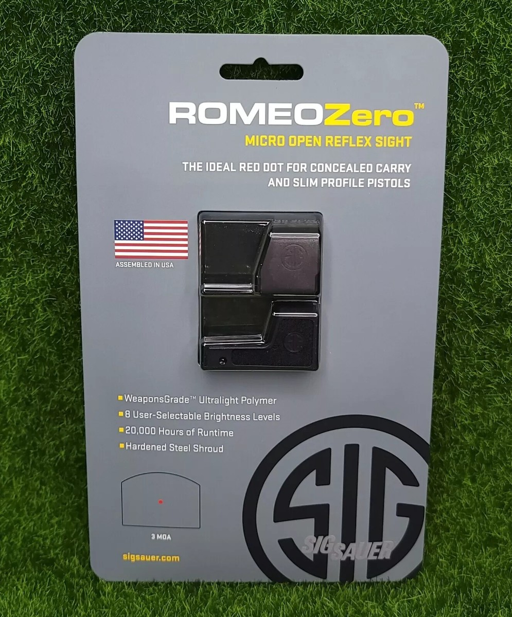SIG SAUER ROMEOZero 1x 24 mm 3 MOA Red Dot Sight - Black